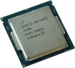 Процессор Intel Pentium G4500 3.5 GHz  /  2core  /  HD G 530  /  0.5+3Mb  /  51W  /  8 GT  /  s LGA1151 (OEM)