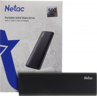 Внешний SSD 500Gb Netac Z SLIM <NT01ZSLIM-500G-32BK>