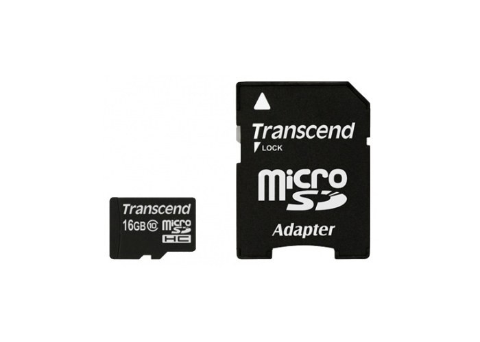 Флешка microSDHC 16Gb Transcend Ultra <TS16GUSDHC10U1> Class10 с адаптером