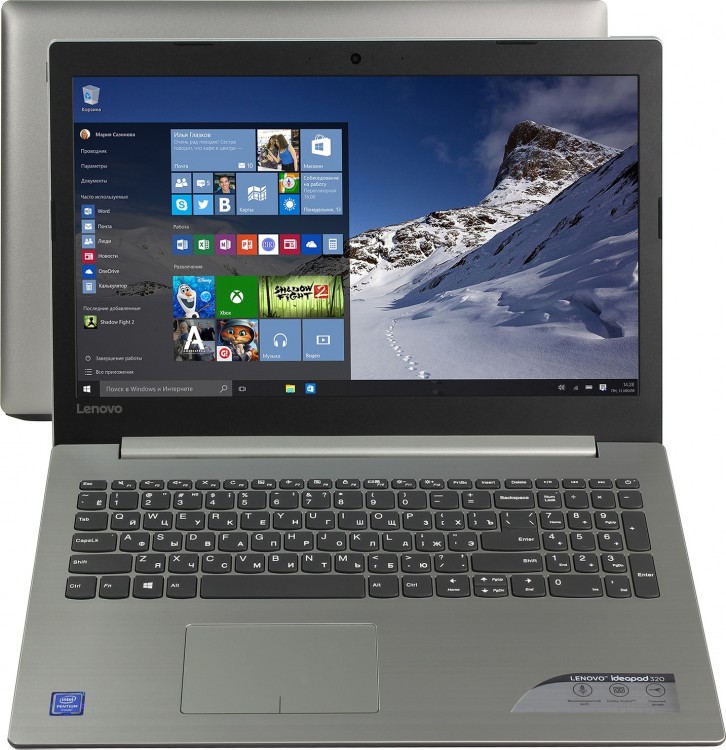 Ноутбук 15,6" Lenovo 320-15IAP Pen N4200  /  4Gb  /  SSD128Gb  /  505  /  noODD  /  WiFi  /  Win10