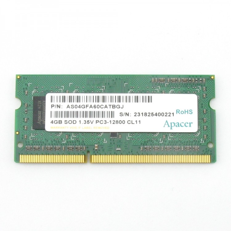 Память DDR3 SO-DIMM 4Gb <PC4-12800> Apacer <AS04GFA60CATBGJ> CL11