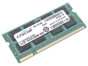 Память DDR3 SO-DIMM 2Gb <PC3-12800> Crucial <CT25664BF160B(J)> CL11