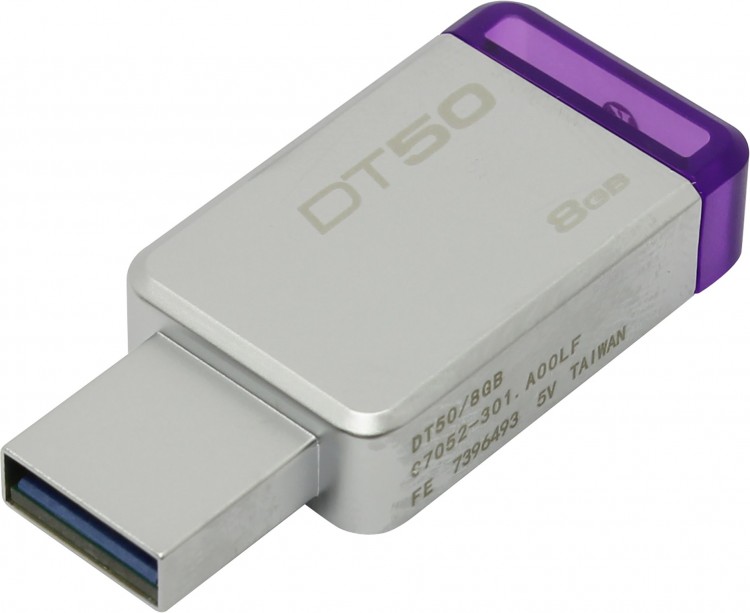 Флешка USB 8Gb Kingston DataTraveler 50 <DT50  /  8GB>