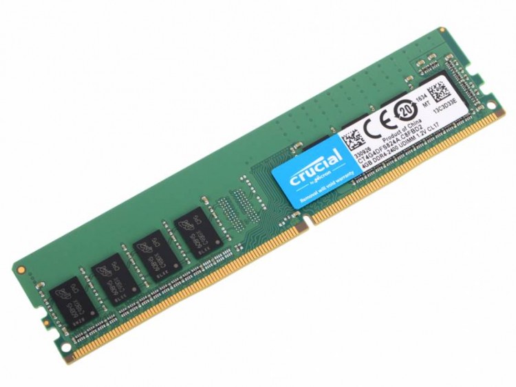 Память DDR4 4Gb <PC4-19200> Crucial <CT4G4DFS824A> CL17