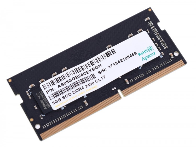 Память DDR3 SO-DIMM 8Gb <PC4-12800> Apacer <AS08GFA60CATBGJ> CL