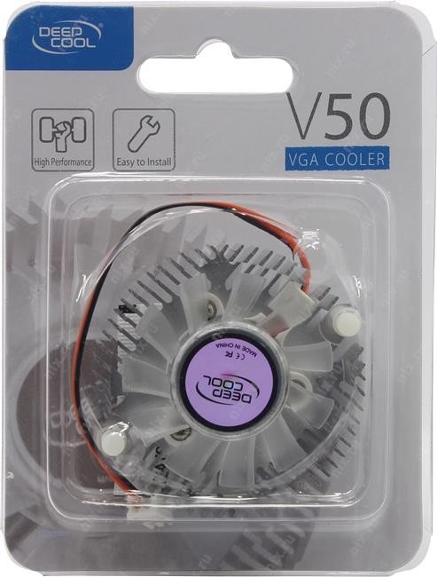 Вентилятор Deepcool <DP-VCAL-V50> VGA Coooler V50 (2пин, 20дБ, 3400об  /  мин, Al)