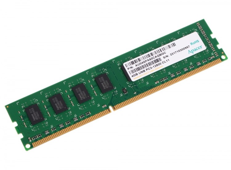 Память DDR3 4Gb <PC3-12800> Apacer <DL.04G2K.HAM>