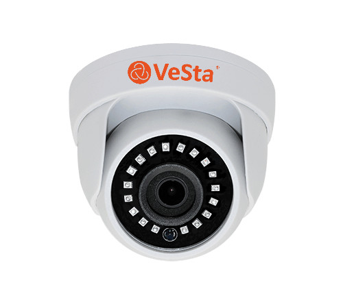 IP-камера купольная Vesta VC-3264 2Мп f=2.8, Белый, IR, PoE, микрофон