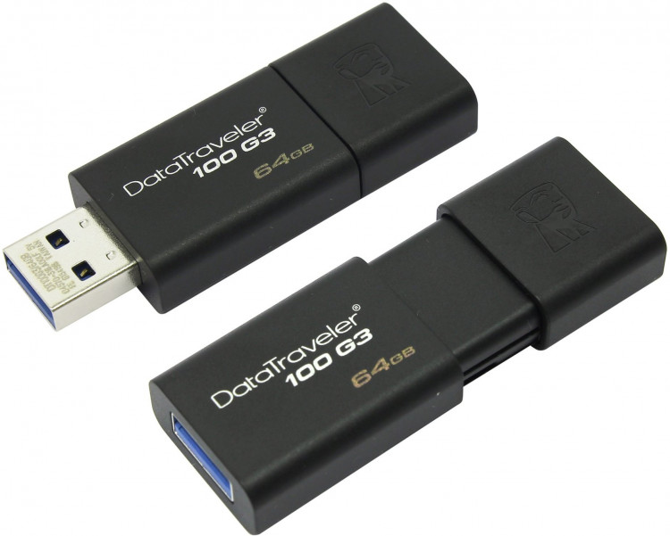 Флешка USB 64Gb Kingston DT100G3 USB 3.0