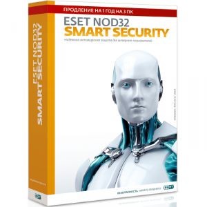Антивирус ESET NOD32 Smart Security (1 год 3 ПК, или продление на 20 мес) (BOX)