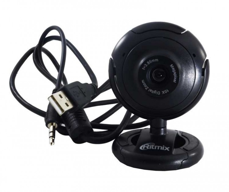 Веб-камера RITMIX RVC-006M (USB2.0  /  1600x1200  /  микрофон)