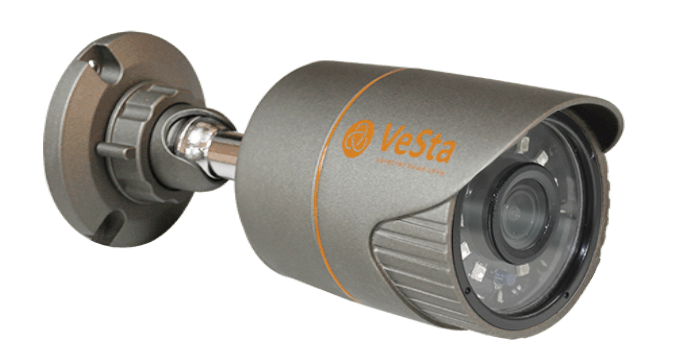Уличная камера AHD VC-2301 1MPx 25fps (М120, f=3,6, Белый,IR,подсветка)