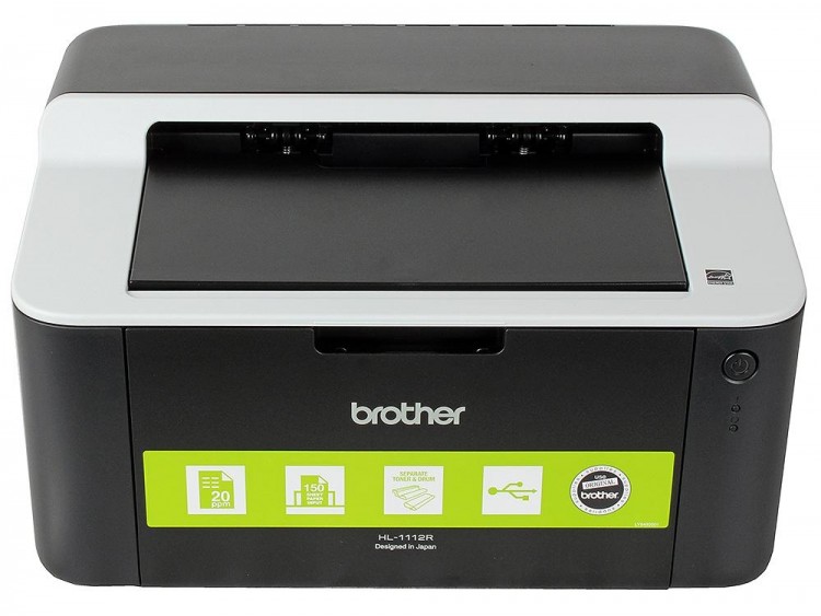 Принтер Brother HL-1112R (A4  /  2400*600dpi  /  20стр  /  1цв  /  лазерный)