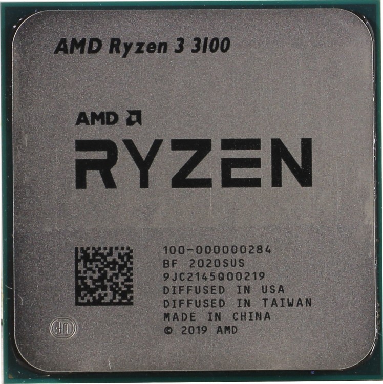 Процессор AMD Ryzen 3 3100  3.6GHz  /  4core  /  4+16Mb  /  65W Socket AM4 (OEM)