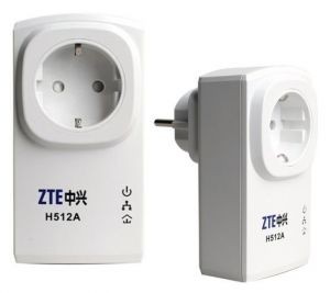 Сетевой адаптер ZTE H512A Nano Powerline Adapter Kit (2 адаптера,1UTP 10  /  100Mbps)