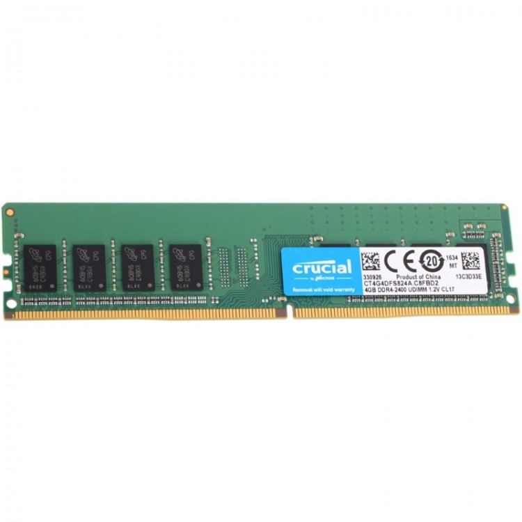 Память DDR4 4Gb <PC4-19200> Crucial <CT4G4DFS824A > CL17