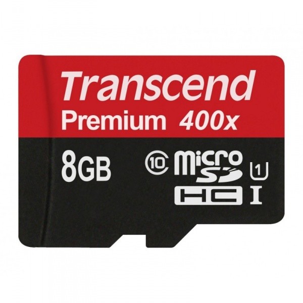 Флешка microSDHC 8Gb Transcend <TS8GUSDCU1> Premium Class10