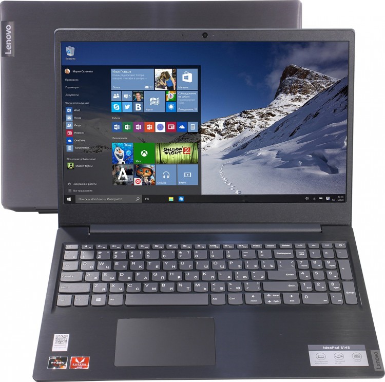 Ноутбук 15.6" Lenovo S145-15API (81UT00L4RU) AMD Athlon 300U  /  8Gb  /  128 SSD  /  Vega 3  /  HD  /  noODD  /  Win10