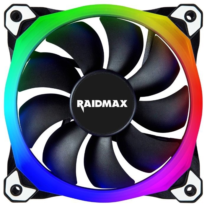 Вентилятор 120*120*25 Raidmax NV-R120B RGB 1200 об  /  мин