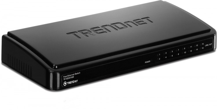 Концентратор TRENDnet TE100-S16D 16UTP-10  /  100Mbps