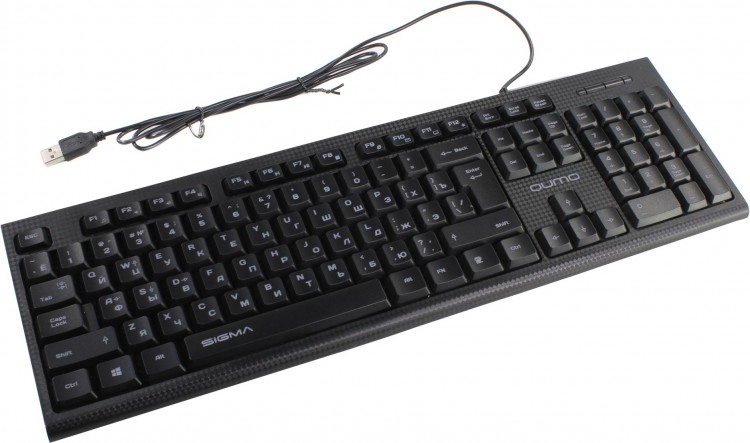 Клавиатура USB Qumo office K38 Sigma 104КЛ RGB