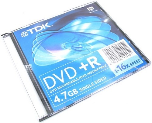 Диск DVD+R TDK 4.7Gb 16x Only disc (1шт)