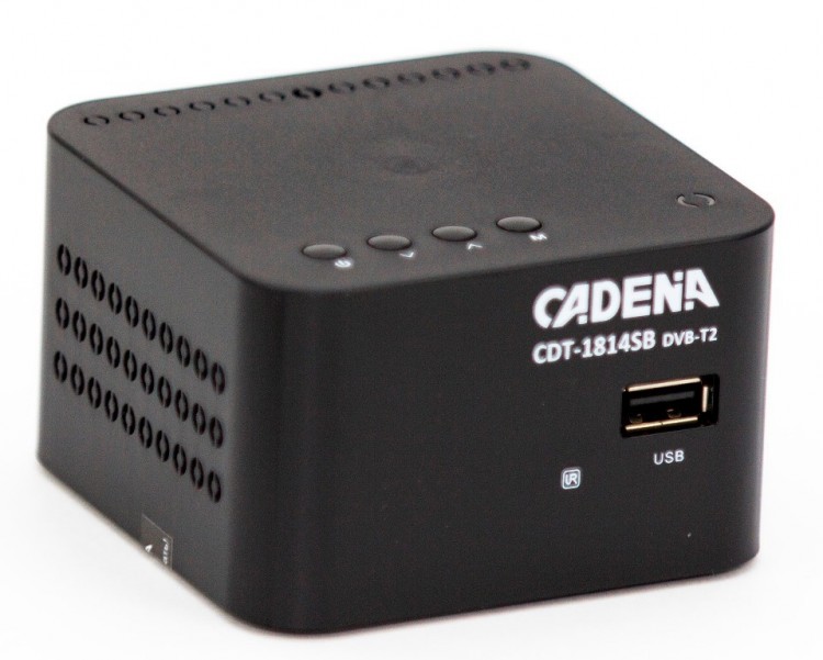 Цифровая приставка DVB-T2 CADENA <CDT-1814SB  /  DVB-T2> (Jack3.5-AV  /  HDMI  /  USB)