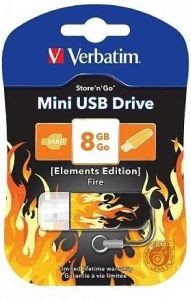 Флешка USB 8Gb Verbatim Elements Fire
