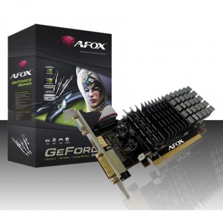 Видеокарта NVIDIA GeForce 210 1Gb AFOX GDDR3 64B D-Sub+DVI+HDMI (RTL)