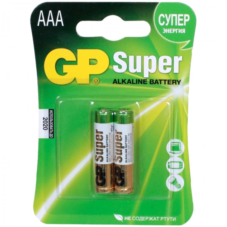 Элемент питания GP Super Alkaline 24A LR03 AAA (4шт)