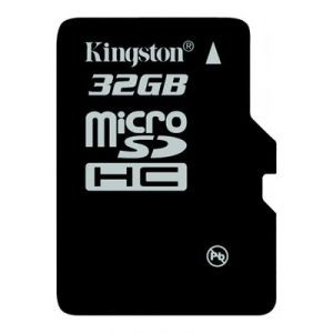 Флешка microSDHC 32Gb Kingston Class10 с адаптером