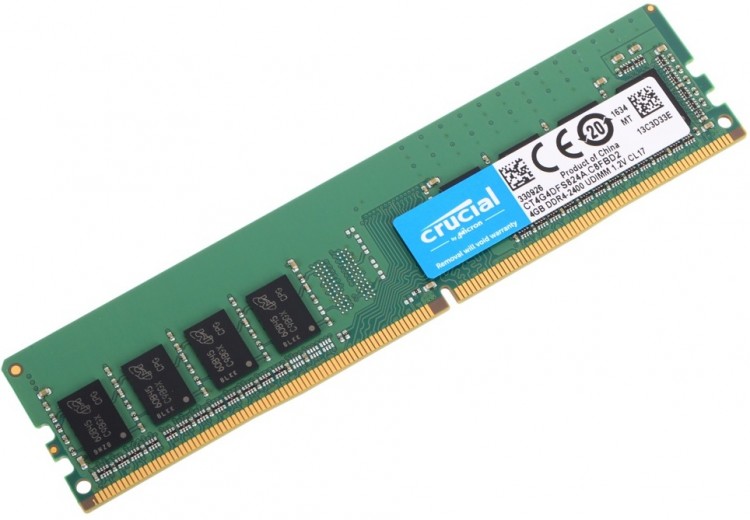 Память DDR4 4Gb <PC4-19200> Crucial <CT4G4DFS824A>