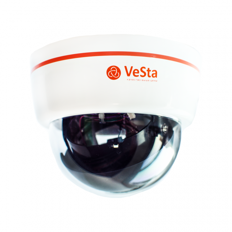 IP-камера купольная Vesta VC-7260 2Мп f=3,6, Белый, IR, PoE, микрофон