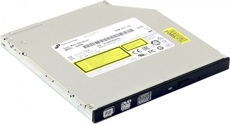 Внутренний привод для ноутбука CD  /  DVD HLDS GUD0N SATA <Black> (OEM) Ultra Slim (Hitachi  /  LG)