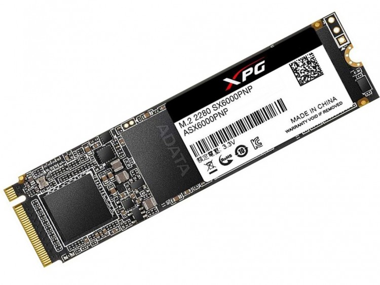 SSD 128 Gb NVMe 2280 ADATA XPG SX6000 (60TBW  /  1800:600 Мбайт  /  с) 3D TLC