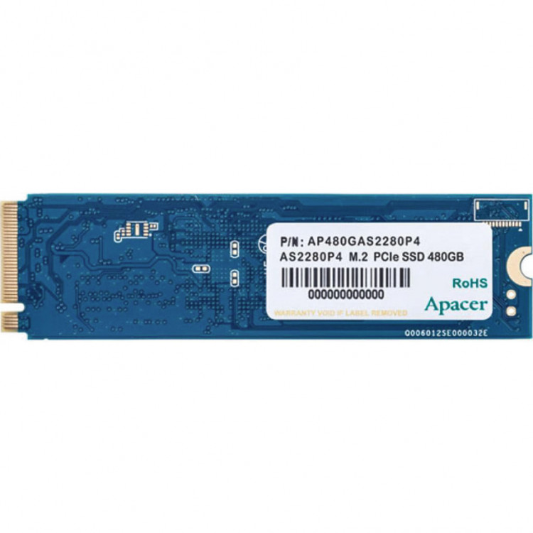 SSD 480 Gb NVMe 2280 Apacer  AS2280P4 AP480GAS2280P4-1
