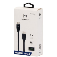 Кабель HDMI-M -> HDMI-M 2м Harper DCHM-882