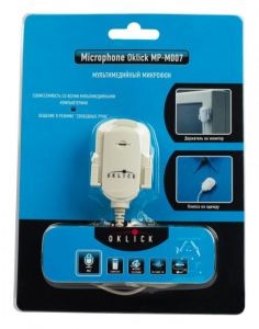 Микрофон Oklick MP-M007 (50Гц-16кГц  /  1.8м  /  jack3.5)