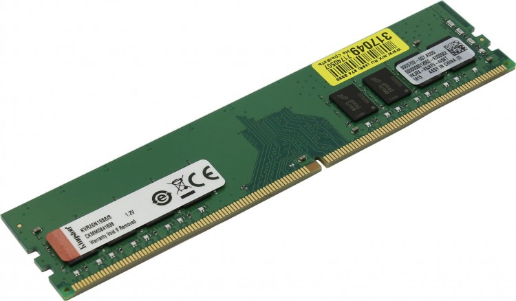Память DDR4 8Gb <PC4-21300> Kingston <KVR26N19S8  /  8  /  8> CL19