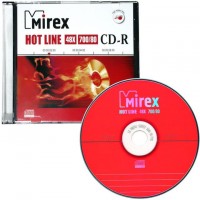 Диск CD-R Mirex 700Mb 48x Slim Case (1шт) HotLine