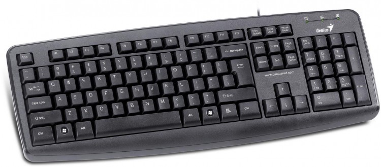Клавиатура PS  /  2 Genius KB-110X 104КЛ, влагозащита