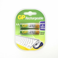 Аккумулятор AA 2100 mAh уп.2шт GP Rechargeable GP210AAHC-2DECRC2 (1.2V / NiMH)