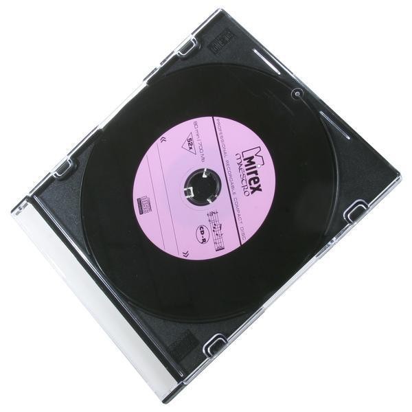 Диск CD-R Mirex 700Mb 52x Slim Case  (1шт)