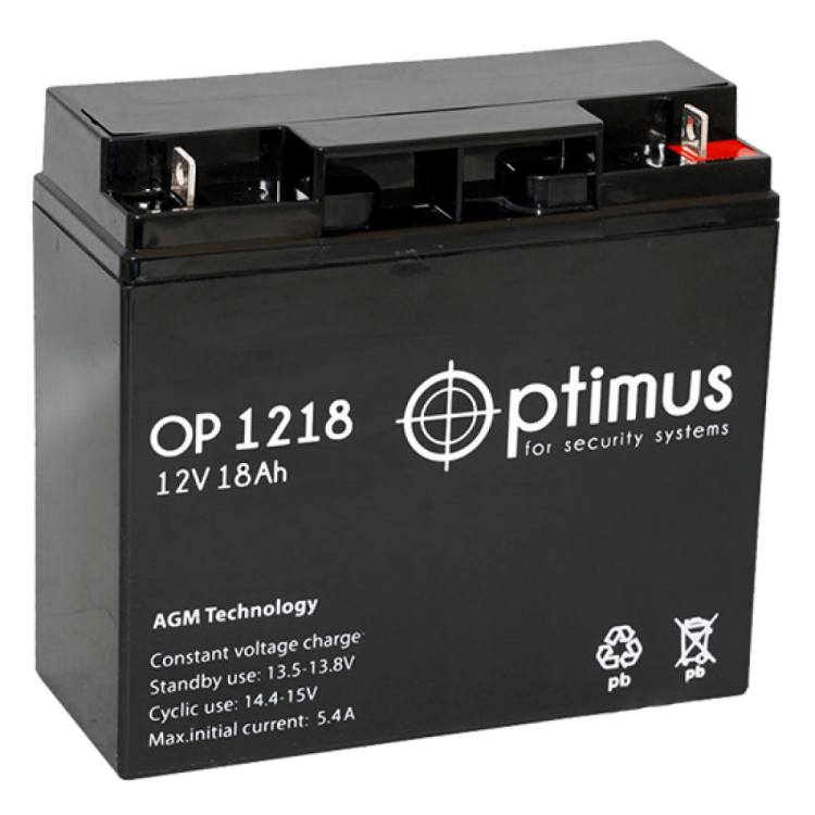 Аккумулятор ИБП Optimus OP 1218
