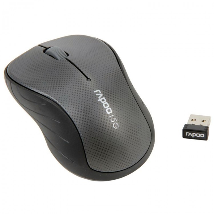 Мышь беспроводная USB Rapoo 3000p 3btn+Roll  /  1000dpi
