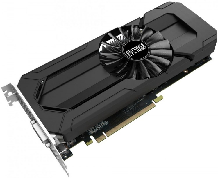 (Уценка) Видеокарта NVIDIA GeForce GTX 1060 6Gb Palit StormX <GTX1060 STORMX> GDDR5 192b DVI+HDMI+3x