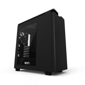 Корпус ATX без блока питания NZXT H440 черный  /  красный w  /  o PSU ATX 7x120mm 5x140mm 2xUSB2.0 2xUSB3.0 audio bott