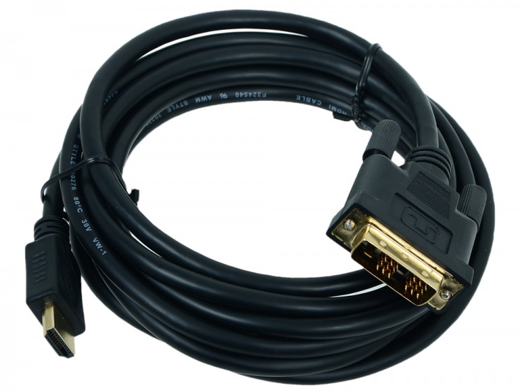 Кабель HDMI-M -> DVI-D-M 0.5м Gembird  /  Cablexpert
