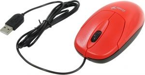 Мышь USB Genius XScroll V3 Red 3btn+Roll  /  1000dpi