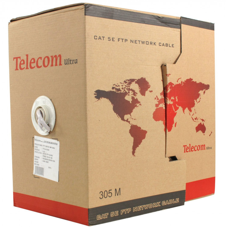 Кабель Telecom Кабель Ultra FTP кат. 5е 4 пары TFS44050E